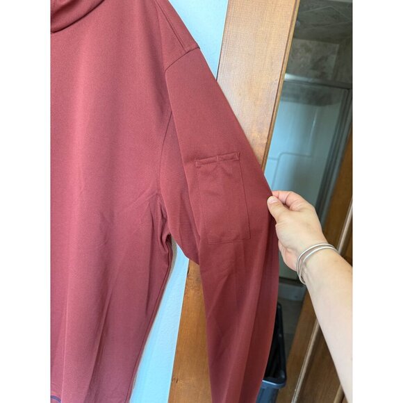 Genuine Dickies Hoodie Long Sleeve Performance Sun Shirt Size XXL Red - Picture 4 of 7